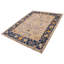 Tapis Oushak moderne gris clair noué à la main de conception unique 12 pi 0 po x 15 pi 3 po