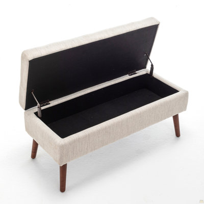 Storage Bench With Storage Bench For Bedroom End Of Bed Bench Foot Of Bed Bench Entryway Bench Storage Ottoman Bench 43.7" W X 18.1" D Off White Bench