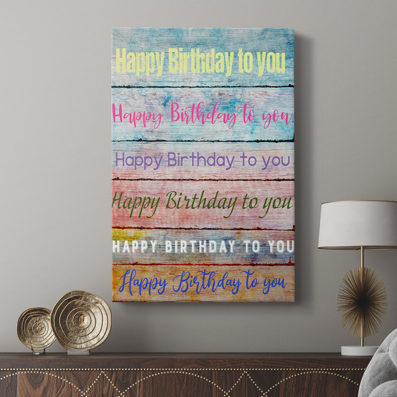 Chanson d'anniversaire - galerie Cavas sur mesure, H 48 po x l 32 po