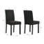 Chaises capitonnées moelleuses 5 pièces brun