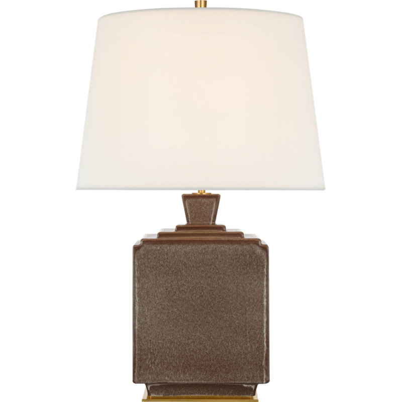 Meurice 27" Table Lamp with Linen Shade, Positano Sand