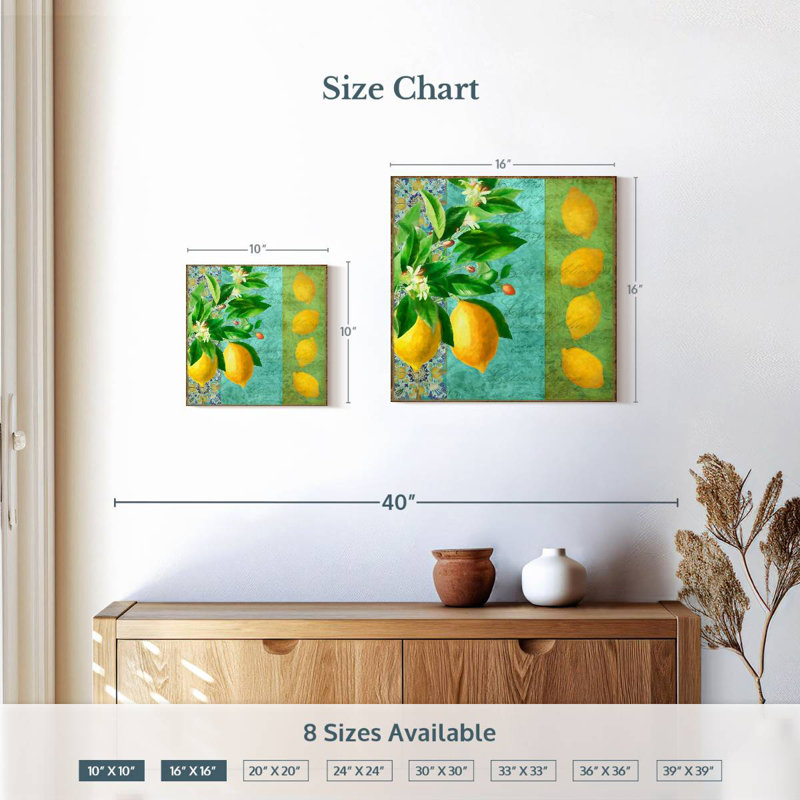 Citron citron, H 16 po x l 16 po
