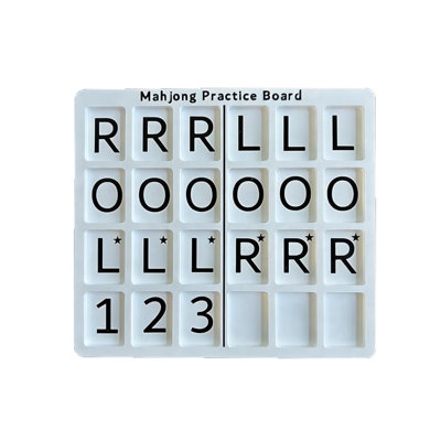 Mahjong Practice Board Charleston Portable Practice Board With 24 Slots For Mahjong Lovers