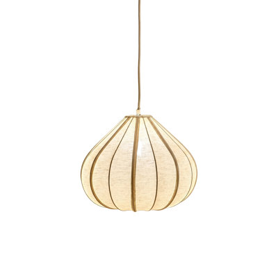Teardrop Fabric Pendant Light - Natural