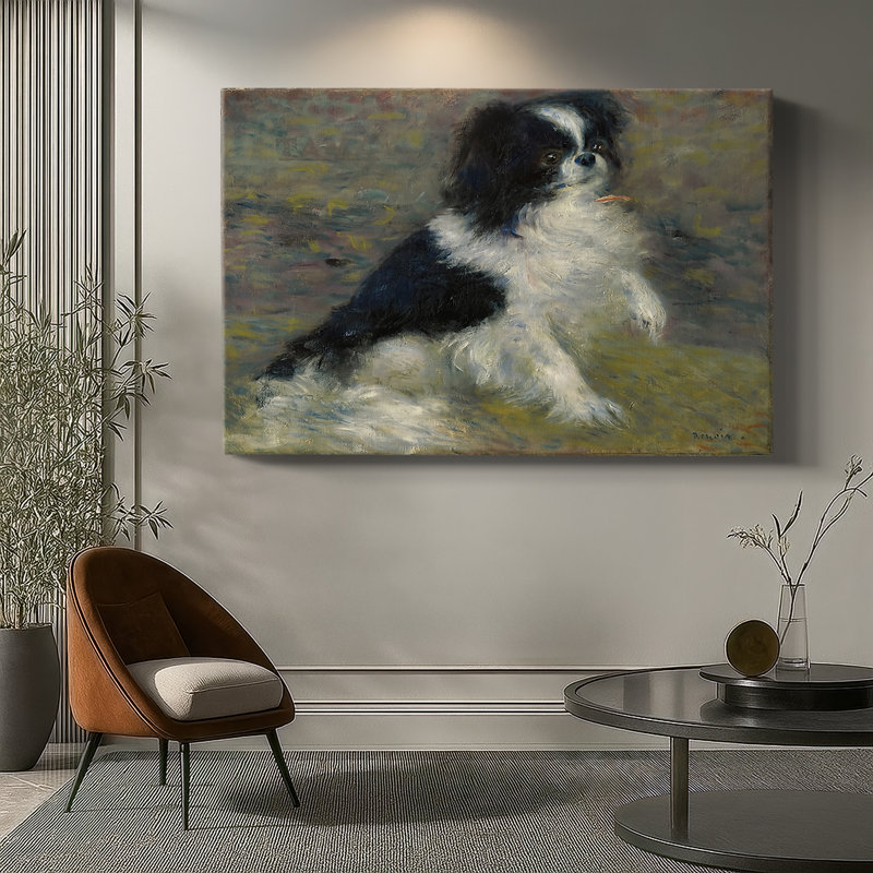 Tama, the Japanese Dog-Pierre-Auguste Renoir-Gallery Wrapped Canvas-c. 1876, 40 x 60
