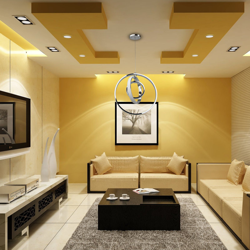Mitchelton 3 - Light Dimmable LED Geometric Chandelier