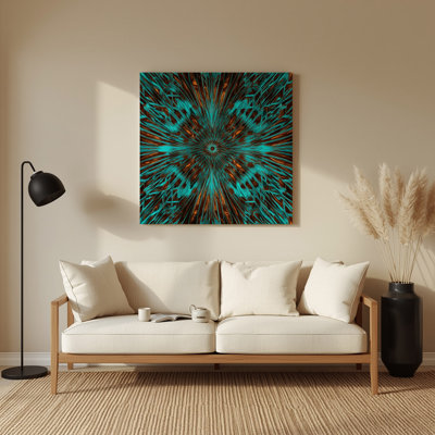 Op Art 85 Black Metal Wall Art