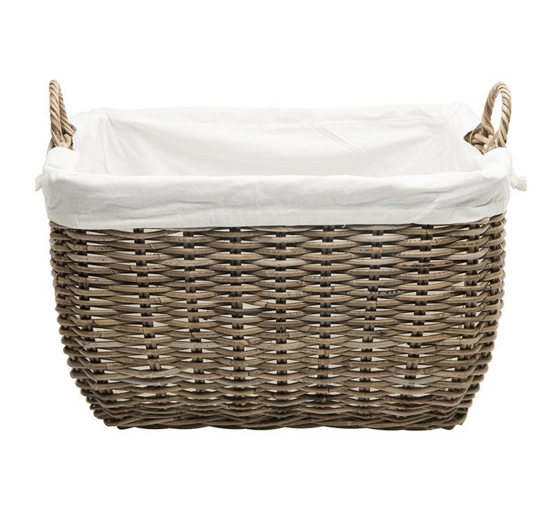 Ayriauna Hand Woven Rattan Laundry Basket with Removable Liner
