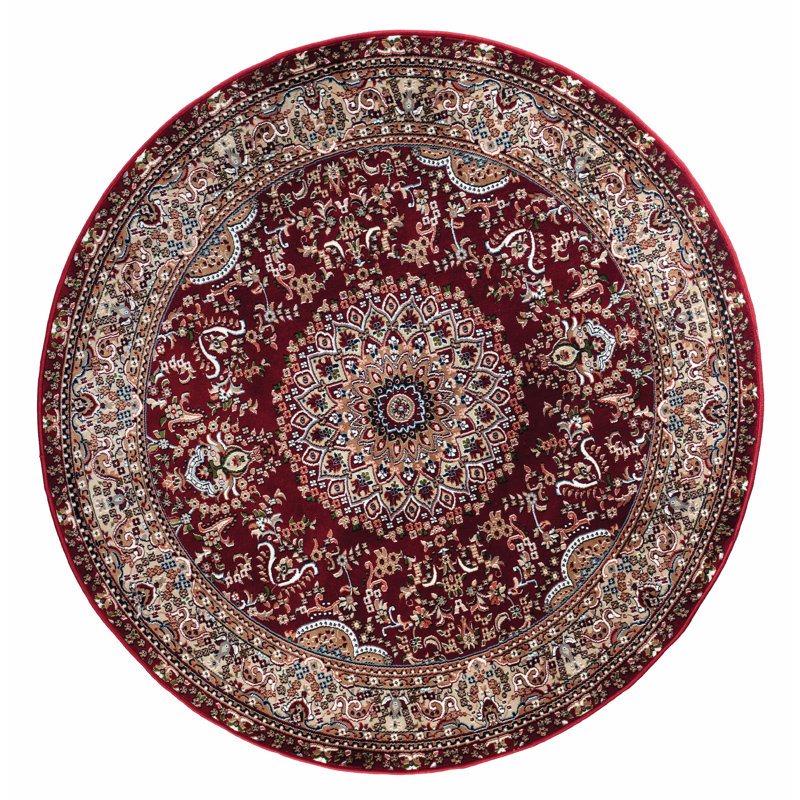 Cilegon Oriental Indoor Rug, Round 8'1"