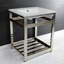 Lavabo de salle de bain console en céramique avec trop-plein-49617815-49610619