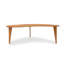 Sage Kidney Coffee Table With Wood Legs-1341363699