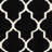 Rodgers Hand Woven Flat Weave Wool/Cotton Geometric Rug in Black/Ivory-502253996