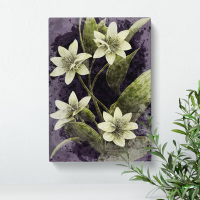 Flowers Water Painting No.1 - Wrapped Canvas
