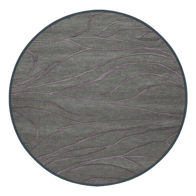 Machine Washable Abstract Black Area Rug