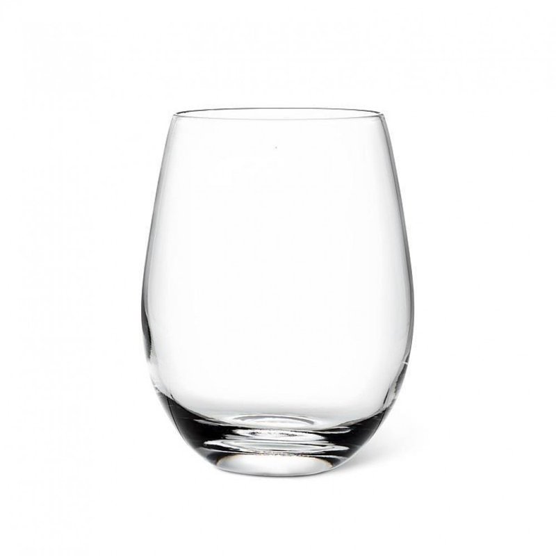 Laser Cut Rim Stemless Red Wine Glass