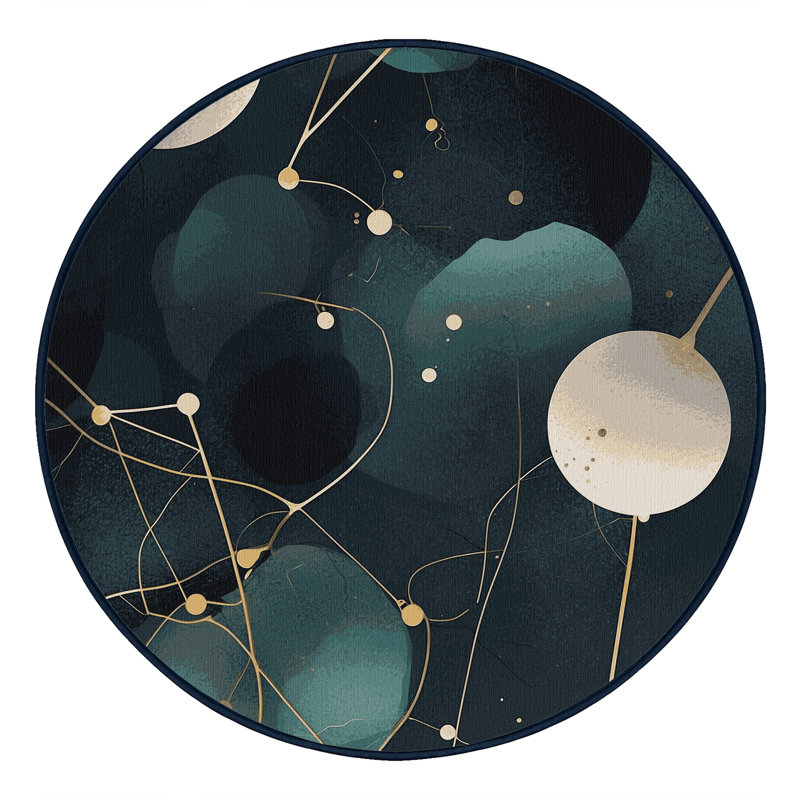 Gravity Trails Rug, Round 4'