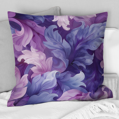 Lavender Fluid Dreams I - Modern Throw Pillow