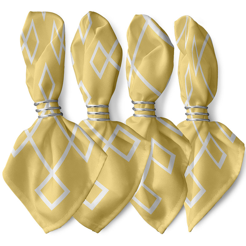 Serviette Kuse, L 18 po x L 18 po, Citron