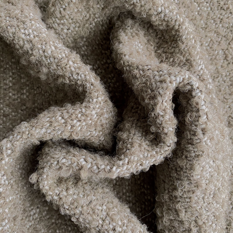 Tissu Boucle Marl, Taupe