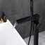 Robinet de baignoire avec douche à main en noir mat - Design moderne, rouille, à main, corrosion incluse avec inverseur