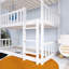 Lit superposé simple avec échelle en bois-1525643646