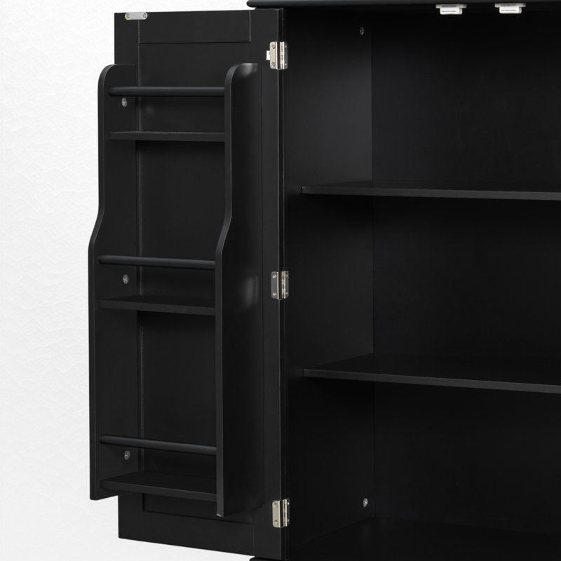 Armoire de rangement multifonctionnelle, Duplicata noir 