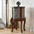 Gray Solid Wood End Table