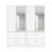 Mirrored Wardrobe Set With Drawers