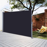 Yescom D Fabric Black Cover Motorized Retractable Side Awning