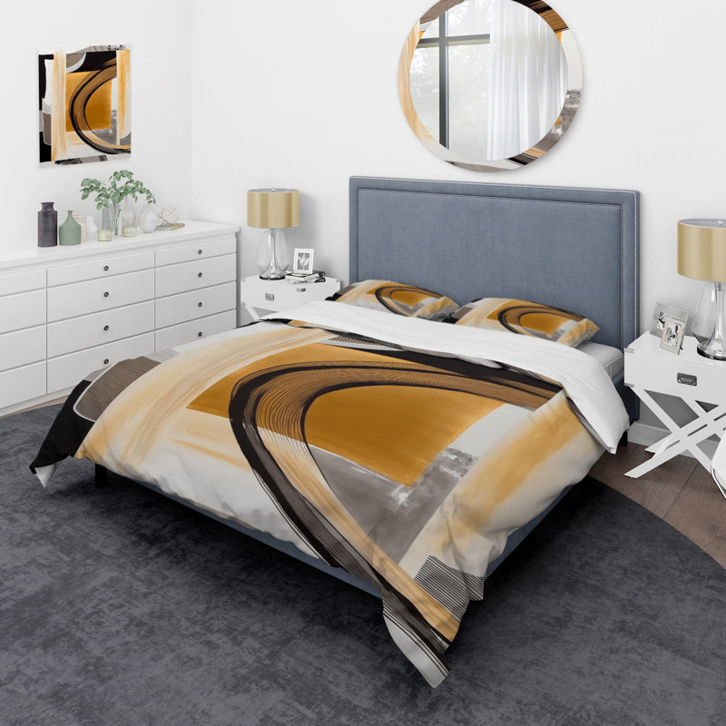 Ensemble de housse de couette Glam Art Deco Abstract III BeddingMicrofiber / Polyester