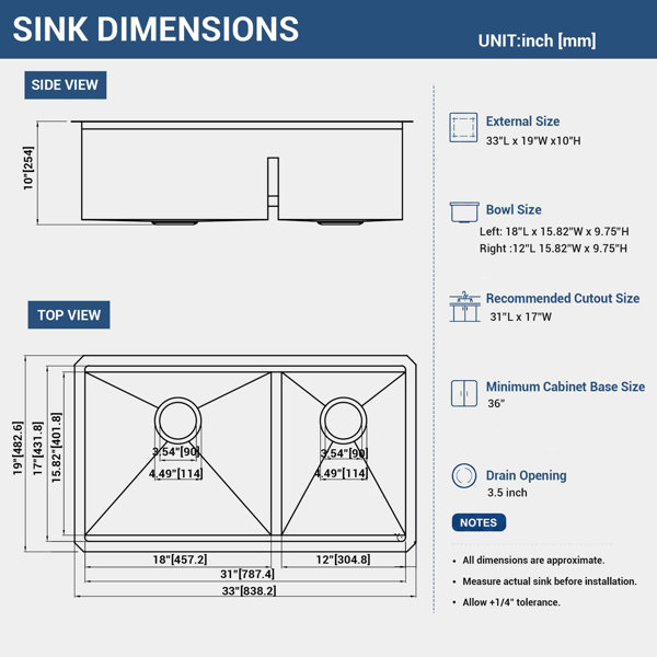 Dimensions du produit