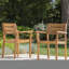Chaise de salle à manger d'extérieur (ensemble de 2)-649538225