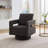 29.12" W Pillow Back Hollow Arm Swivel Accent Armchair-1070460330