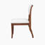 Ensemble de 2 chaises de salle à manger rembourrées à finition noyer - Élégantes chaises d'appoint traditionnelles en tissu avec lignes courbes-910562664