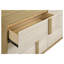 Ensemble de chambre à coucher 3 pièces Highmoor Natural Eastern King avec tête de lit DEL, commode et miroir