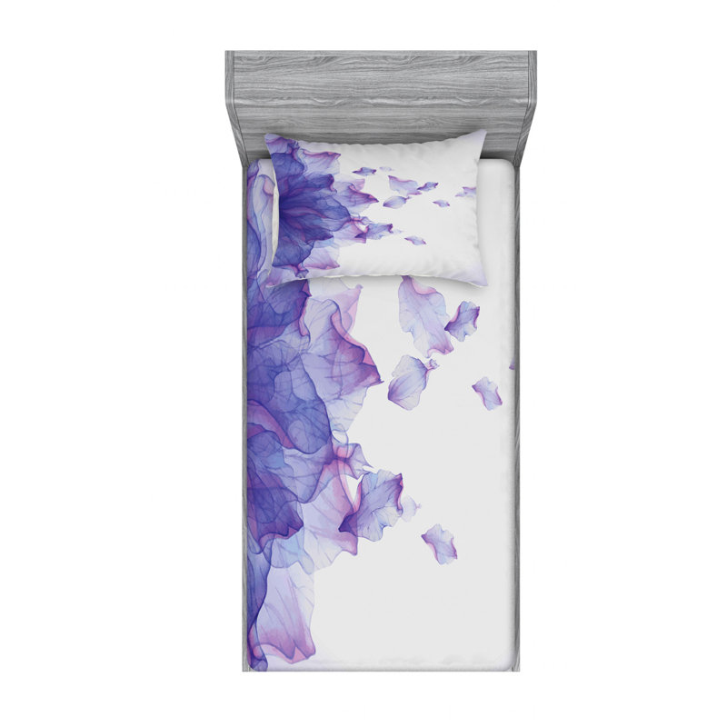 Microfiber Sheet Set, Twin Sheet Set with Fitted Sheet and 1 Pillowcases