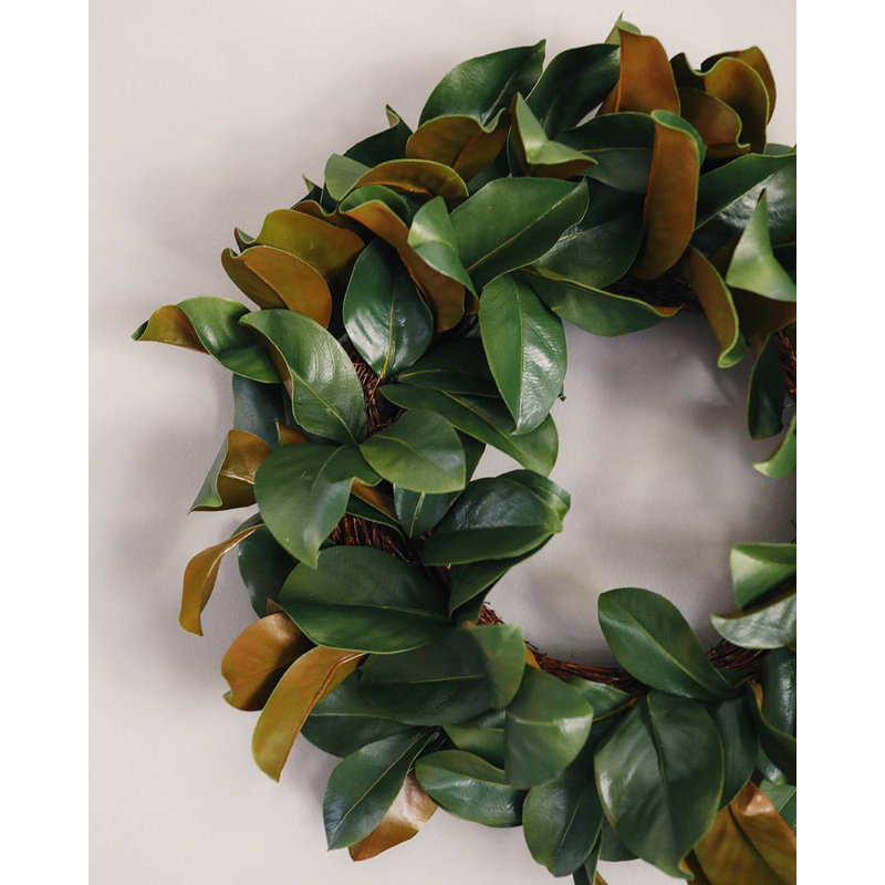 Couronne de magnolia artificielle 24 po