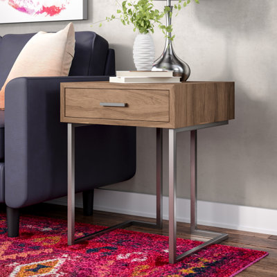 Hielm End Table with Storage