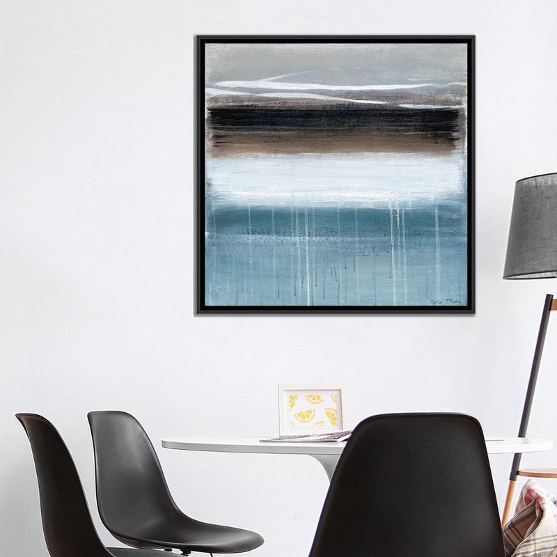«Landscape Memory I», reproduction sur toile, H 18 po x l 18 po x P 1,5 po, Toile encadrée noire, Pas de tapis