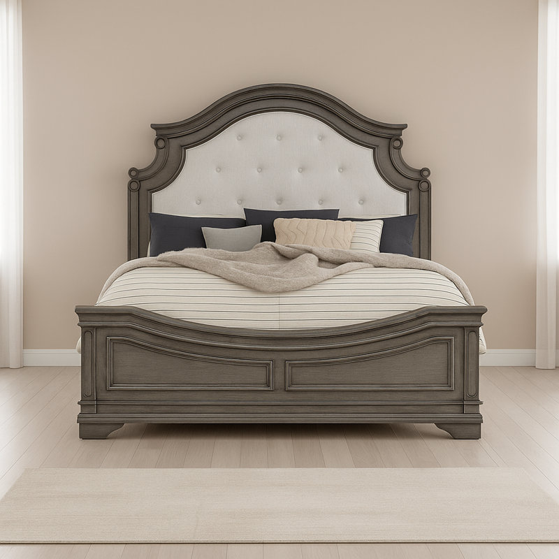Très grand minakshi 3 pièces, Très grand, 3 Pcs: Bed, 2 Nightstands