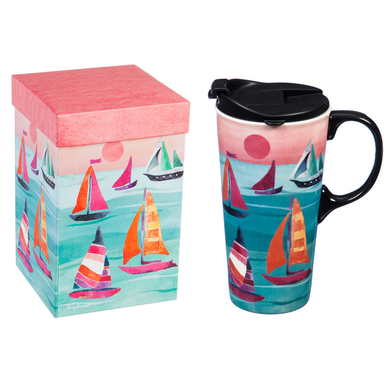 Grande tasse de voyage 17 onces voiliers