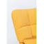 Chaise berçante rembourrée avec dossier haut Teddy