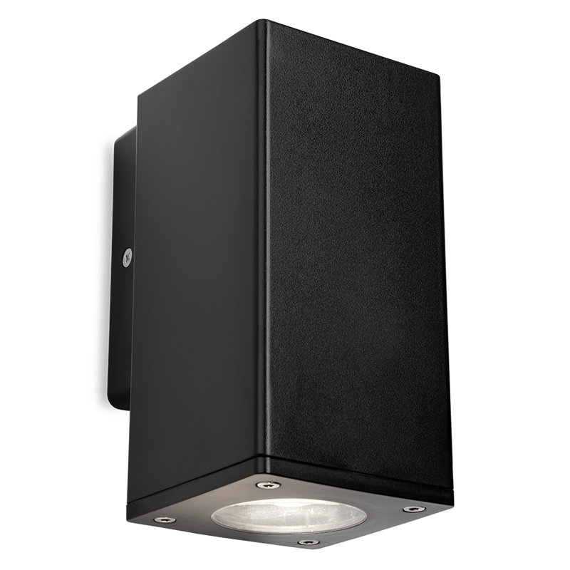 Black 14.8cm H Outdoor Armed Sconce