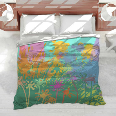 Spring Flowers Bedding Floral Comforter Cottage
