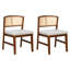 Ensemble de 2 chaises de salle à manger en rotin-111466180