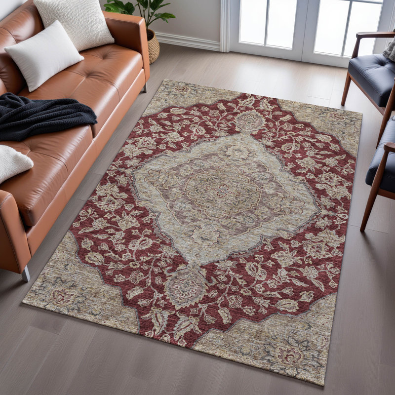 Tapis Gurubaksh AMF1151 de qualité supérieure lavable à la machine, Rectangle 9 pi x 12 pi