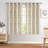 Vintage Damask Curtains Elegant Medallion Patterned Room Darkening Curtains for Bedroom Yellow on Greige-1623480689-1623480698