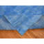 Tapis bleu noué à la main de conception unique 10 pi x 14 pi 1 po nouvel âge Vasiliy