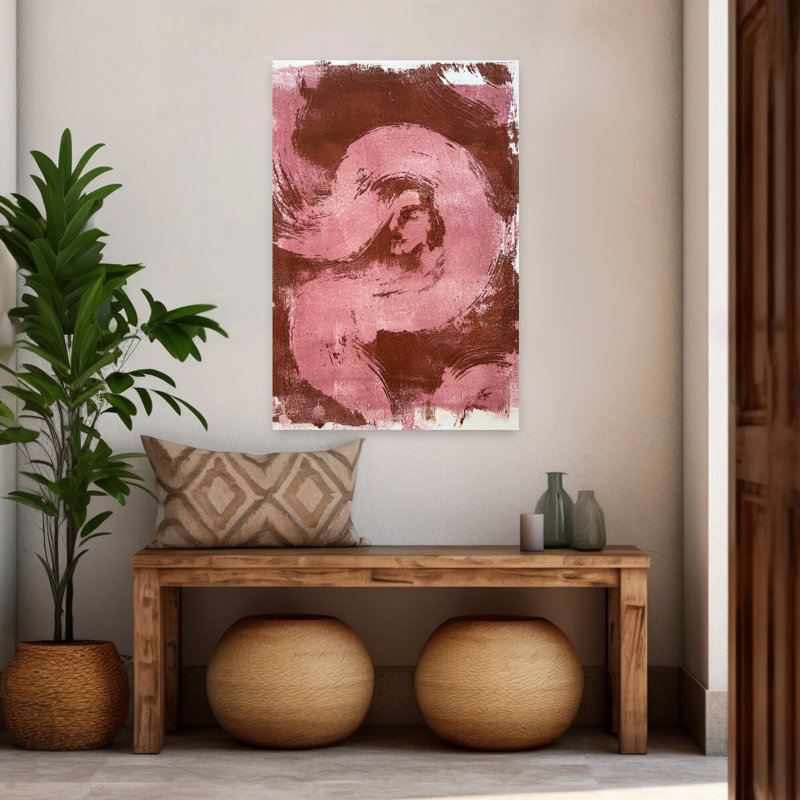Art contemporain, art mural abstrait minimaliste moderne, H 48 po x l 32 po