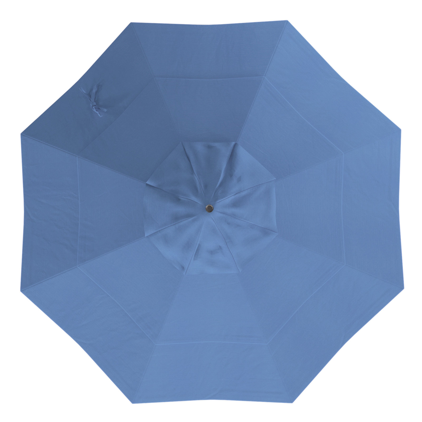 Ohara 132'' Market Umbrella, Frost Blue Performance, Hammertone Gray